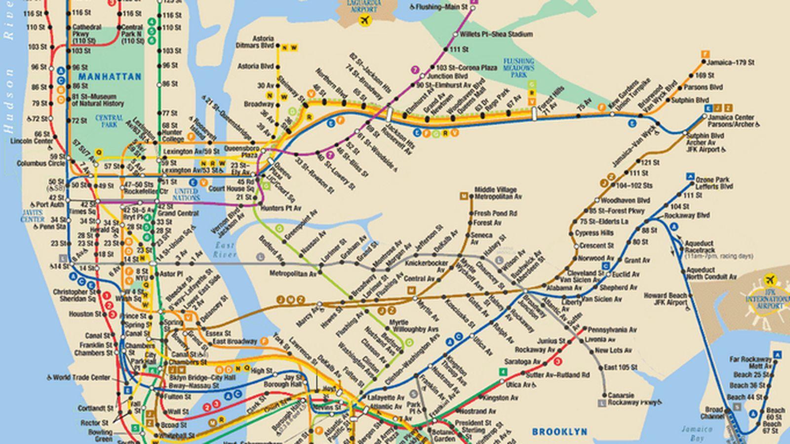 new york térkép New York i metró vonal térkép   Térkép new YORK i metró (New York  new york térkép